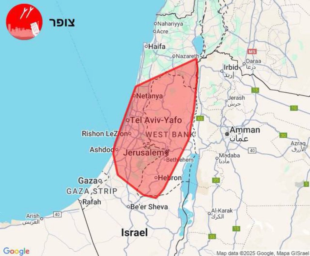 IranDefenceNET's tweet image. Just IN:- Missile Launch Detected Toward Israel.
The following zones are likely to receive alerts within minutes.
#IranIsraelConflict #IsraeliranWar #IsraelIranConflict #WorldWar3 #SecretStory #Trump #TrumpIsWarCriminal #Trump #OnlyKhanSaidAbsolutelyNot #TelAviv