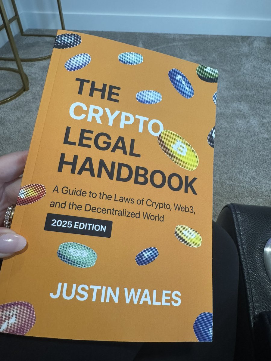 Hailey Lennon (@haileylennonbtc) on Twitter photo Congrats <a href="/bitcoin_wales/">justin wales</a> on the 2025 Edition of The Crypto Legal Handbook! 
Ordered it for myself and the rest of the <a href="/fold_app/">FOLD BITCOIN</a> legal team. Look forward to reading 🔥 Congrats <a href="/bitcoin_wales/">justin wales</a> on the 2025 Edition of The Crypto Legal Handbook! 
Ordered it for myself and the rest of the <a href="/fold_app/">FOLD BITCOIN</a> legal team. Look forward to reading 🔥