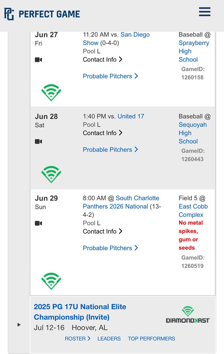 2026 #RSAbaseball prospects <a href="/hreese_3/">Hunter Reese</a> (IF/OF), <a href="/JamesLowe06/">James Lowe</a> (C/IF), <a href="/Jellsworth25/">Jacob Ellsworth</a> (RHP), <a href="/NoahZinman11/">Noah Zinman</a> (LHP), <a href="/DylanNelson112/">Dylan Nelson</a> (IF/OF), &amp; their <a href="/prostockbc/">Pro Stock Baseball Club</a> 17u teammates are ready to compete in the <a href="/PG_Uncommitted/">PG_Uncommitted</a> 17u WWBA this week
<a href="/RecruitingStud1/">Recruiting Student Athletes</a> <a href="/BRudisill_RSA/">Bradley Rudisill-Recruiting Student Athletes</a> <a href="/bkennedyrsa/">Brendan  Kennedy</a>