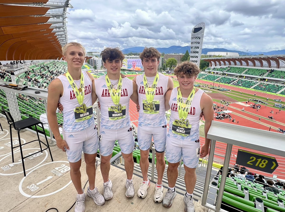Arrowhead Track&Field (@coachherriot) on Twitter photo Congrats <a href="/ReschTrey/">Trey Resch</a> <a href="/HarperHughes07/">Harper Hughes</a> <a href="/RyanHeiman24/">Ryan Heiman</a> and <a href="/BenczPresley/">Pres Bencz (2026)</a> #1 4x100 and #2 4x200 at the Nike Outdoor National Championship. Great way to cap off an amazing year! Congrats <a href="/ReschTrey/">Trey Resch</a> <a href="/HarperHughes07/">Harper Hughes</a> <a href="/RyanHeiman24/">Ryan Heiman</a> and <a href="/BenczPresley/">Pres Bencz (2026)</a> #1 4x100 and #2 4x200 at the Nike Outdoor National Championship. Great way to cap off an amazing year!