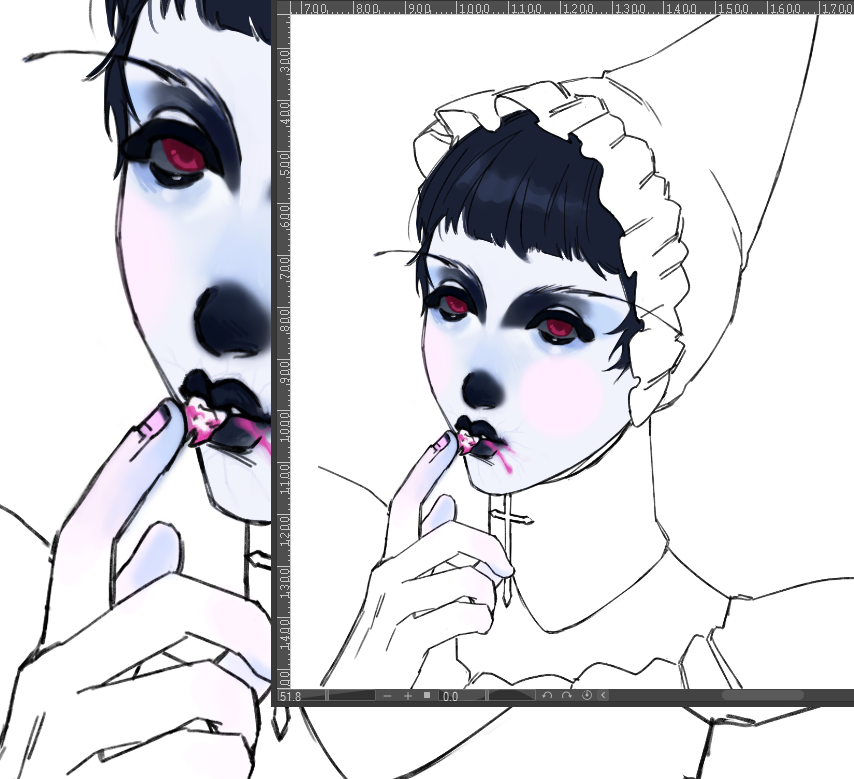 he likes to eat teeth #wip