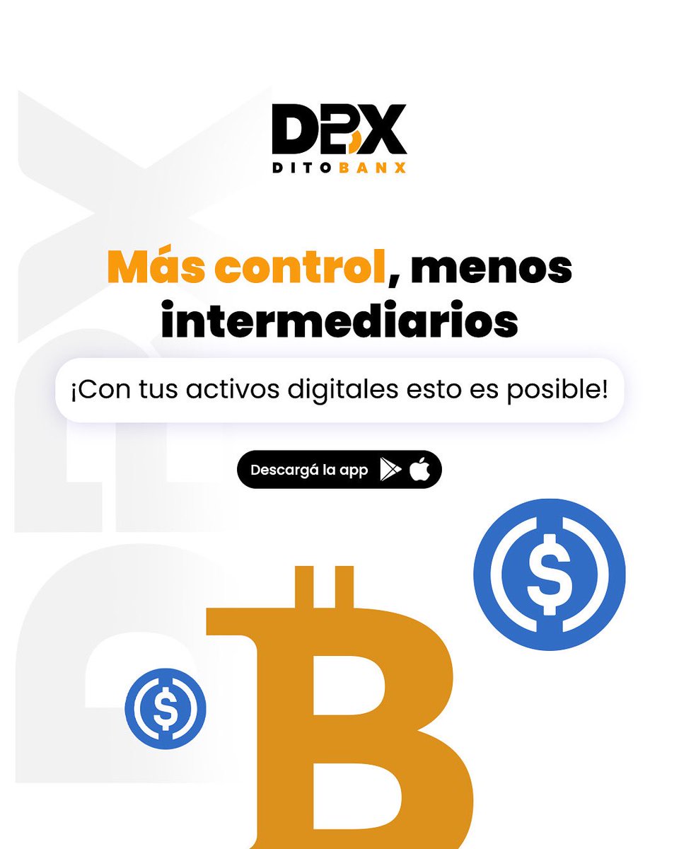 Ditobanx's tweet image. Más control, menos intermediarios.
 Tus activos digitales lo hacen posible.
 💸 Toma el mando de tus finanzas, sin bancos, sin barreras.

Descarga aquí: ditobanx.com

#ActivosDigitales #CriptoLibertad #FinanzasSinFronteras