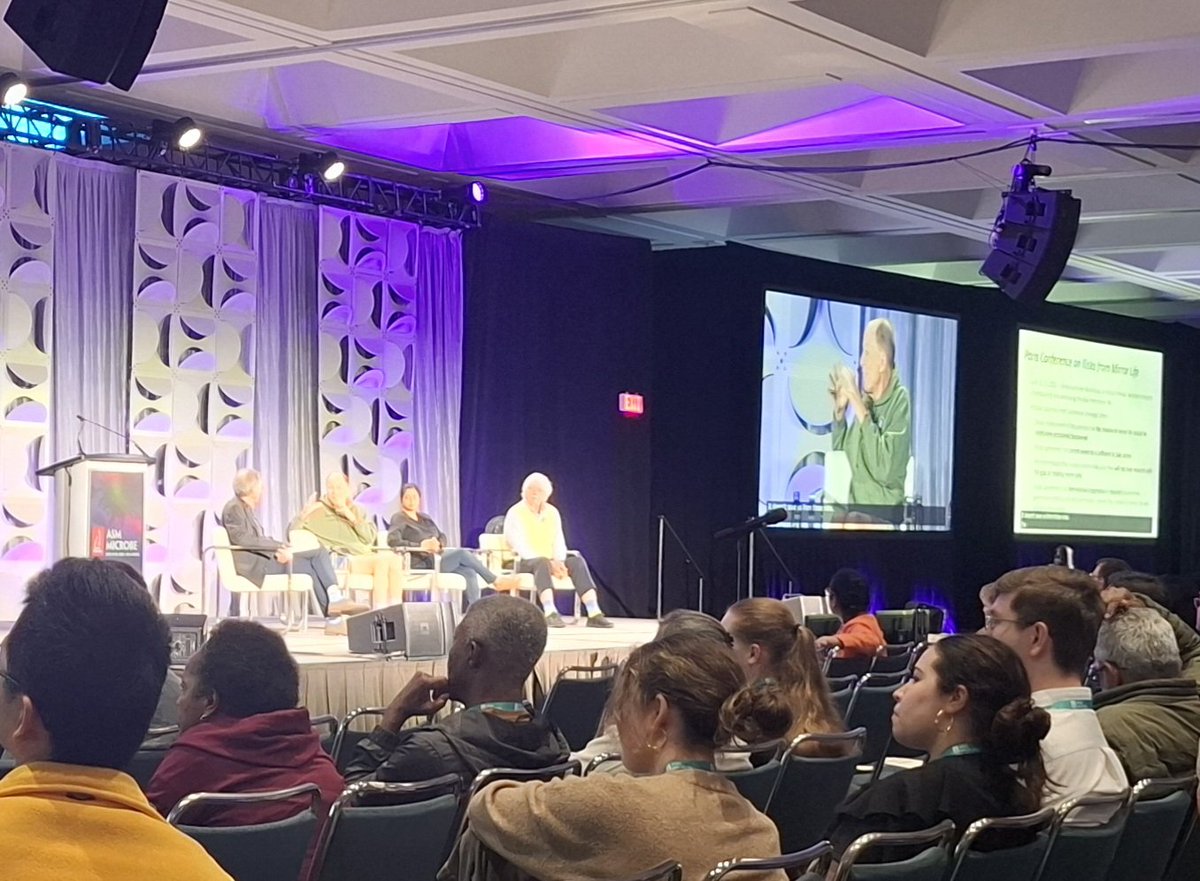 Wrapping up #ASMicrobe Day 4 with a fascinating #ScienceAndSociety keynote session on #MirrorLife <a href="/ASMicrobiology/">ASM</a>