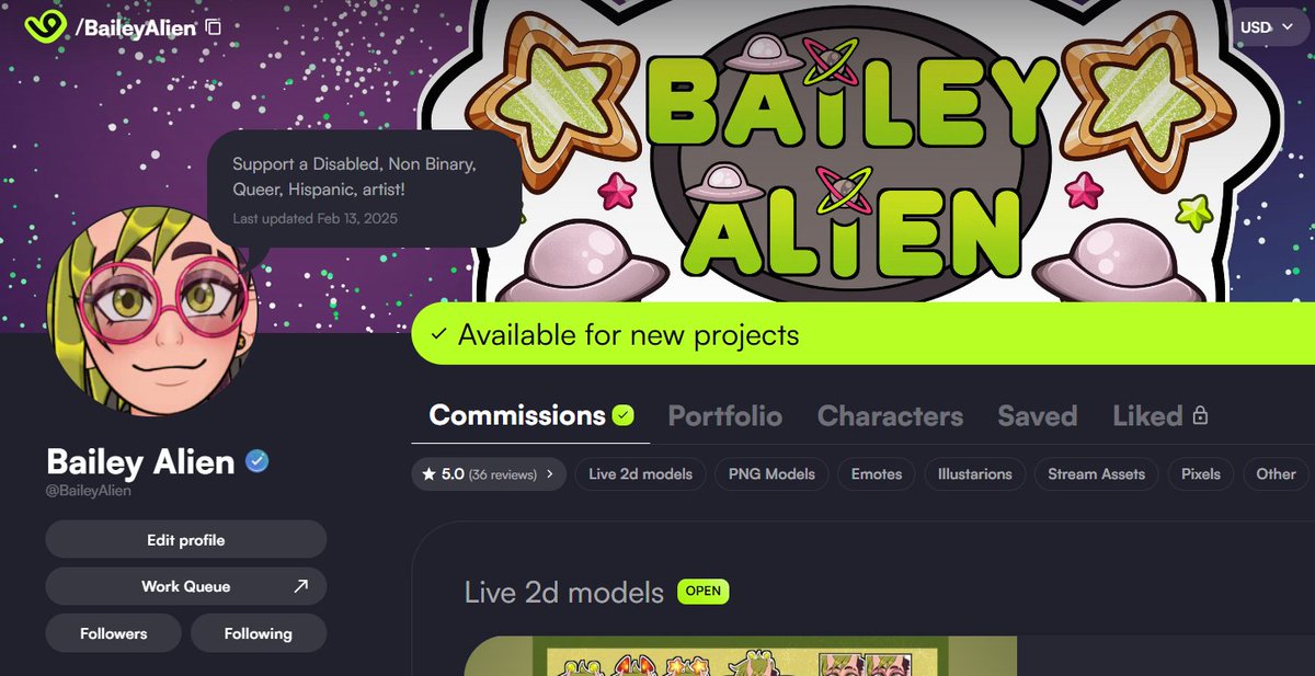 Commissions are OPEN!

vgen.co/BaileyAlien

baileyalien.carrd.co

#vgen #VGenOpen