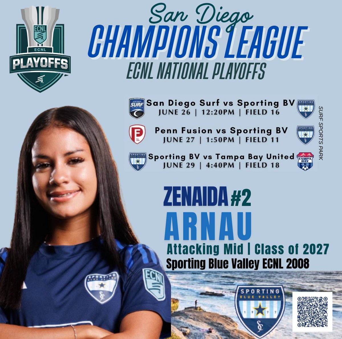 Zenaida Arnau (@zenaidaarnau) on Twitter photo ‼️NATIONALS TIME w/ <a href="/ECNLgirls/">ECNL Girls</a> ‼️ Come watch me and <a href="/blue_ecnl/">Sporting Blue Valley ECNL 08</a> compete this weekend in SAN DIEGO🌴! Below is my schedule⬇️ LETS COMPETE #nattys2025 <a href="/TheSoccerWire/">SoccerWire</a> <a href="/wearesoccershow/">We Are Soccer ⚽️</a> ‼️NATIONALS TIME w/ <a href="/ECNLgirls/">ECNL Girls</a> ‼️ Come watch me and <a href="/blue_ecnl/">Sporting Blue Valley ECNL 08</a> compete this weekend in SAN DIEGO🌴! Below is my schedule⬇️ LETS COMPETE #nattys2025 <a href="/TheSoccerWire/">SoccerWire</a> <a href="/wearesoccershow/">We Are Soccer ⚽️</a>