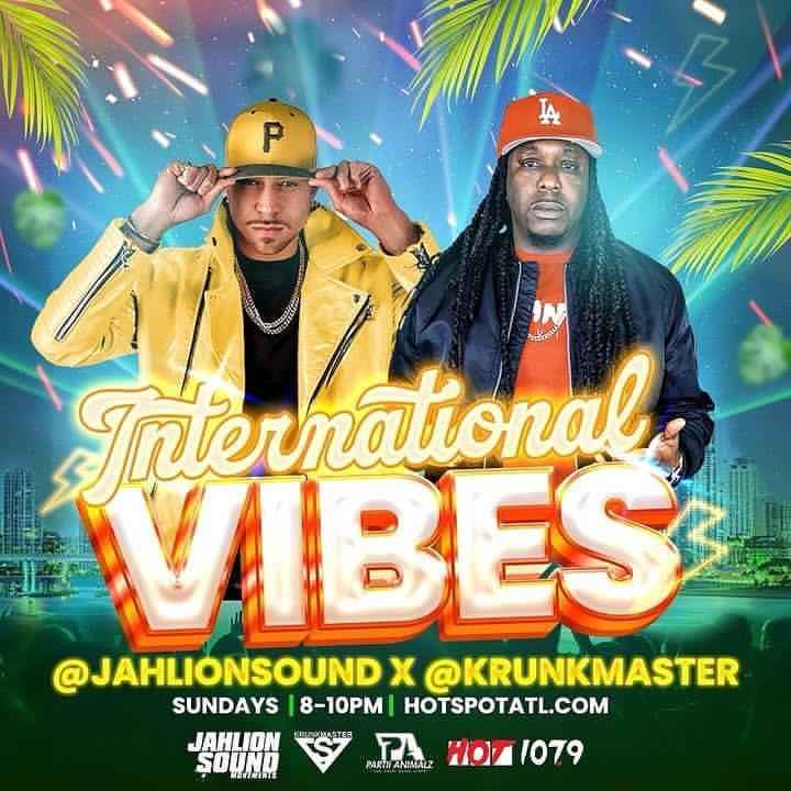 Everyone Tuned in #InternationalVibes Radio with @jahlionsound &amp; <a href="/KRUNKMASTER/">DJ SLIK</a> on <a href="/hot1079atl/">Hot 107.9 Atlanta</a> 8pm-10pm