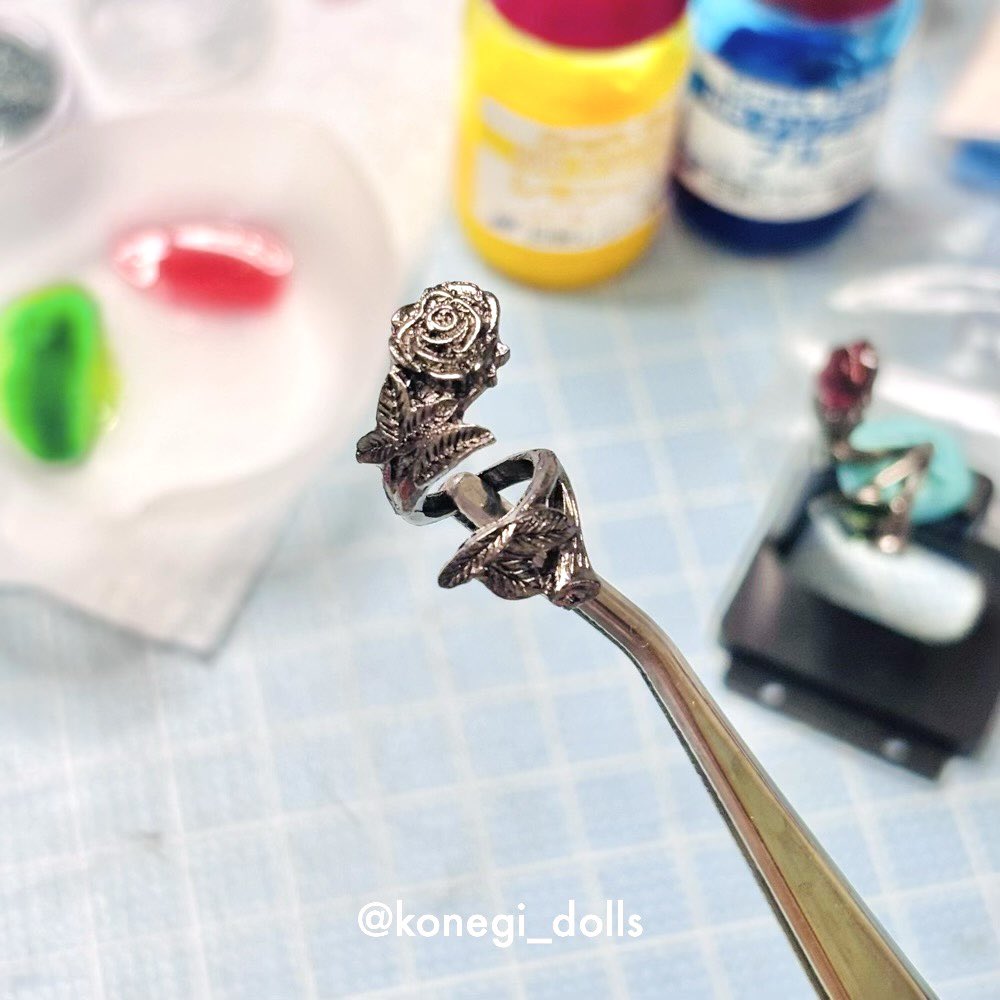 konegi_dolls's tweet photo. 75あたりのドール向け(曖昧すぎるw)の薔薇リング https://t.co/WUXvoCNuCn
