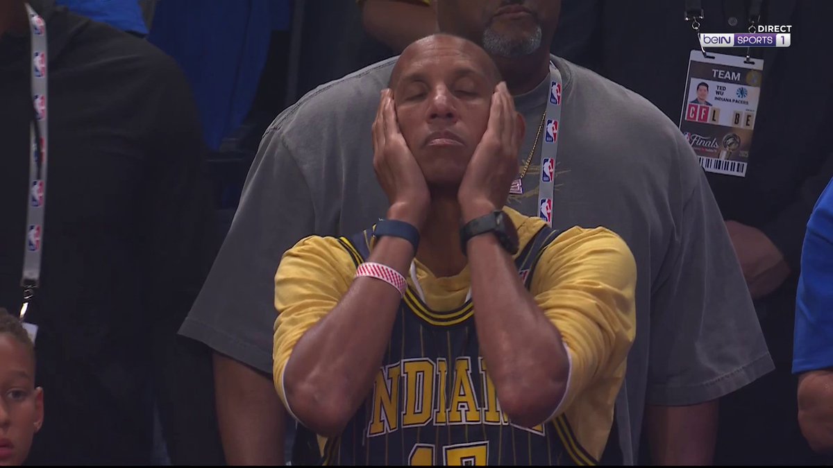 😕 Reggie Miller, dépité...
#NBAExtra