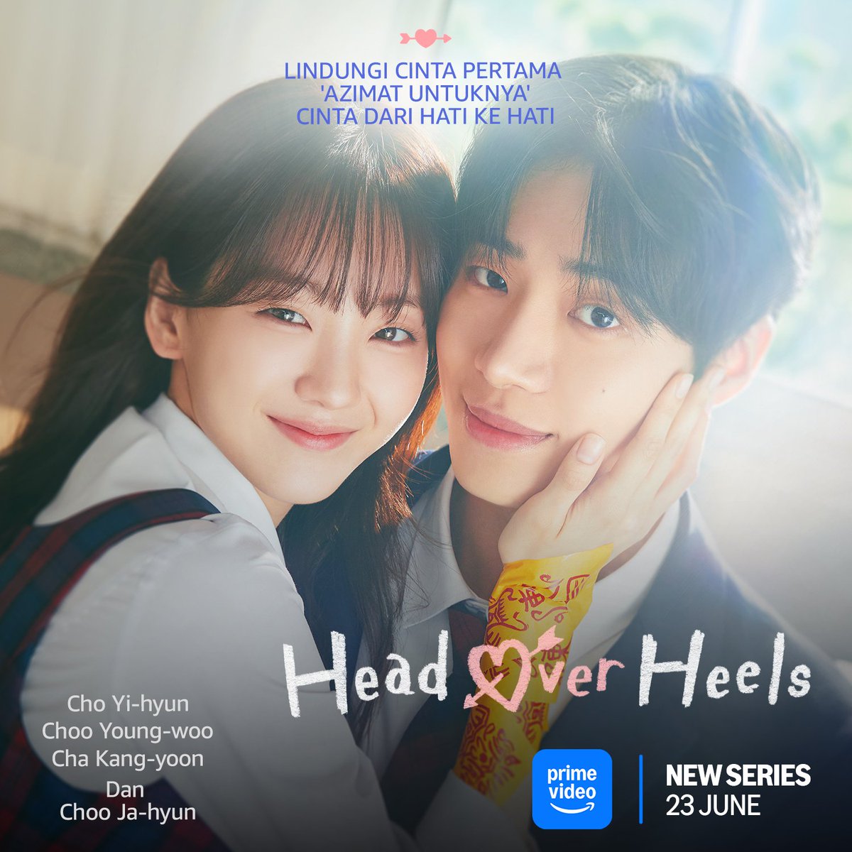 kmaniamy's tweet photo. What if you only had 21 days to save your first love? ๐โณ
Can love outrun time... and fate?
Watch #ChoiYiHyun & #ChooYoungWoo in "Head Over Heels" , premiering 23 June on Prime Video!
#HeadOverHeels #PrimeVideoMY #KdramaMania #KakidramaKorea https://t.co/gxaX9xzoDB
