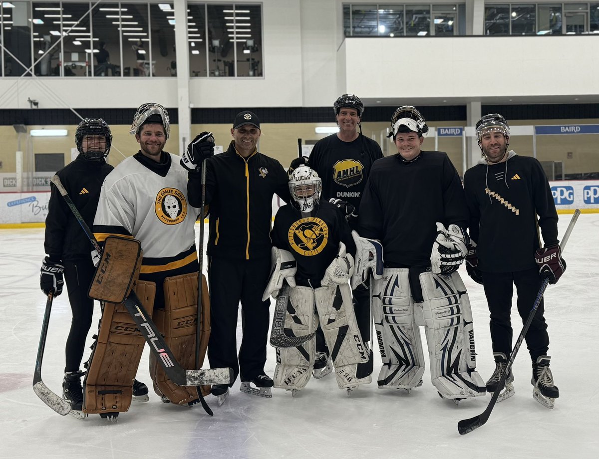 IcePittsburgh's tweet image. Earlier this month, @penguins Goalie Coach Andy Chiodo hosted Goalie Game Participant Ryne Tinney and 2 additional goalies for a private training session! Thank you to Andy and the Penguins for the opportunity! ๐ฅ