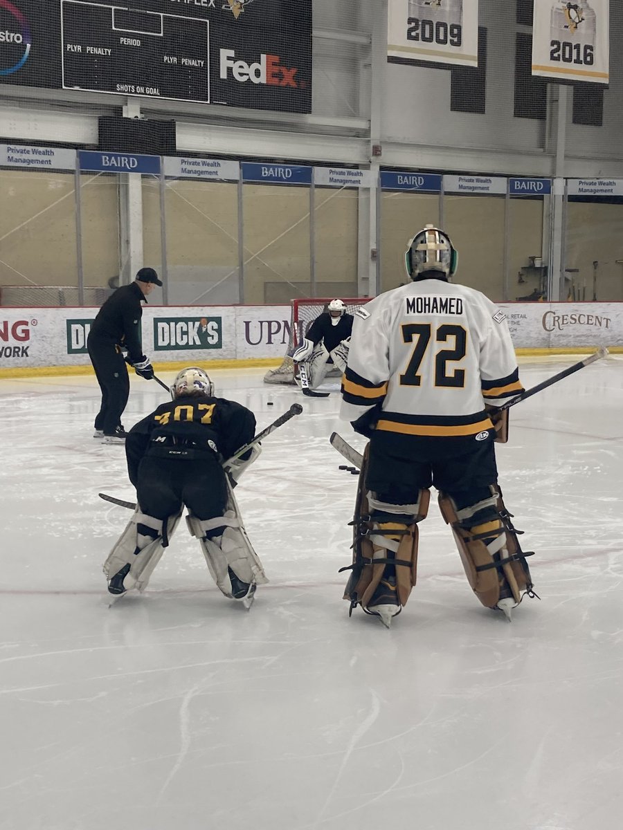IcePittsburgh's tweet image. Earlier this month, @penguins Goalie Coach Andy Chiodo hosted Goalie Game Participant Ryne Tinney and 2 additional goalies for a private training session! Thank you to Andy and the Penguins for the opportunity! ๐ฅ