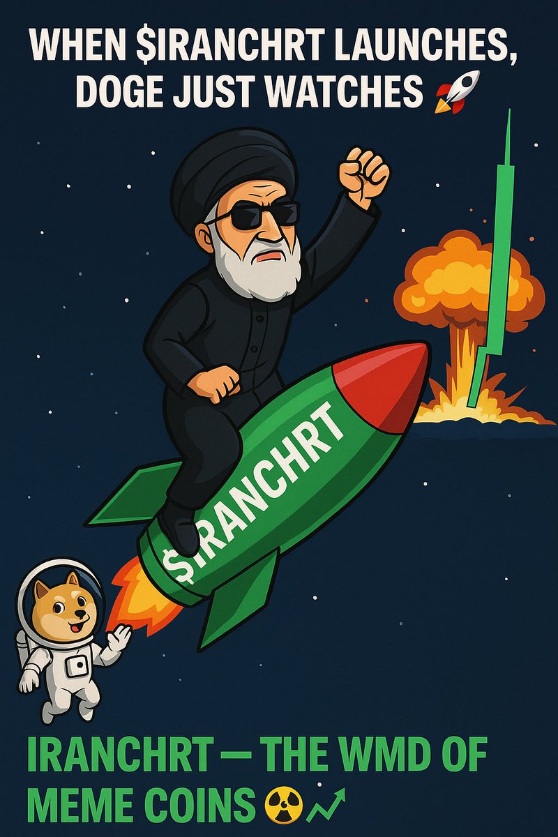 🚀 Leader launched $IRANCHRT past Doge in seconds.
WHEN DOGE CAN’T COMPARE, YOU KNOW IT’S WMD‑LEVEL.

💣 pump.fun/coin/AxPiBjquZ…
📊

#IRANCHRT #PumpFun #Solana #memecoin