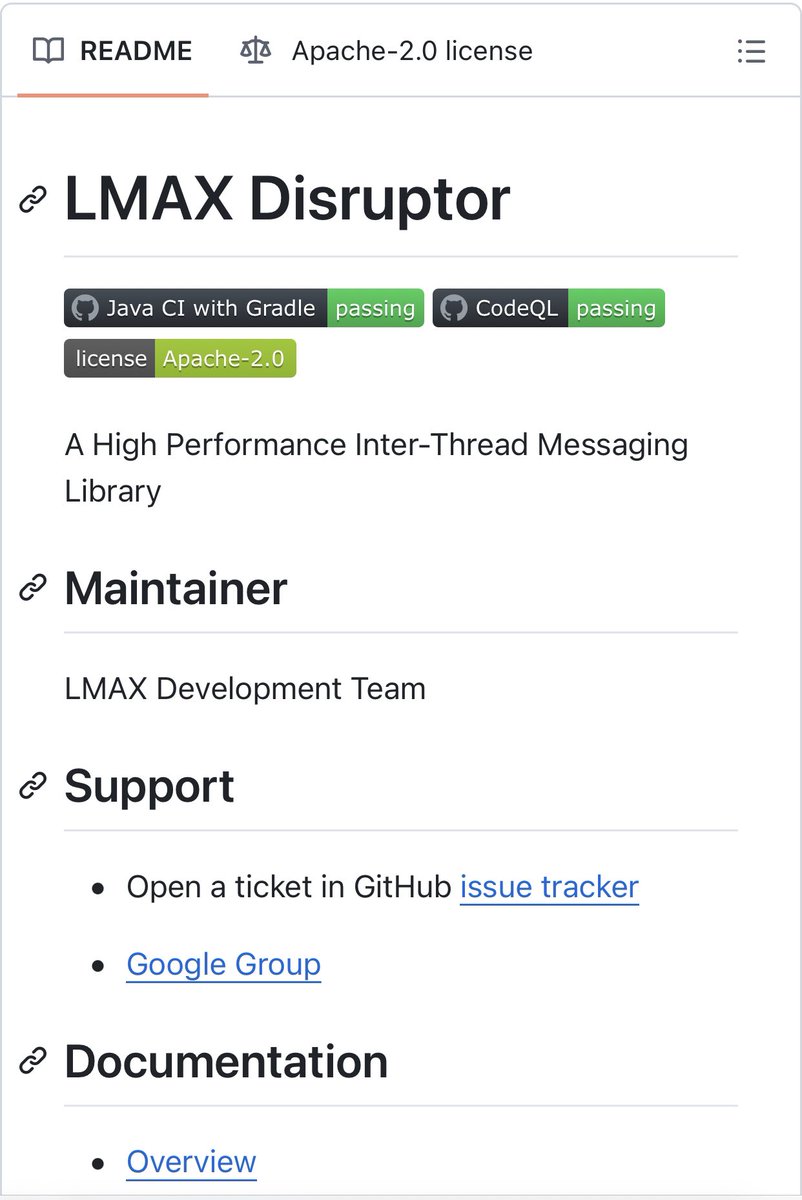 LMAX Disruptor - High Performance Inter-Thread Messaging Library.
LMAX aims tobe the fastest trading platform in the world.
#java #trading #HighPerformance #messaging