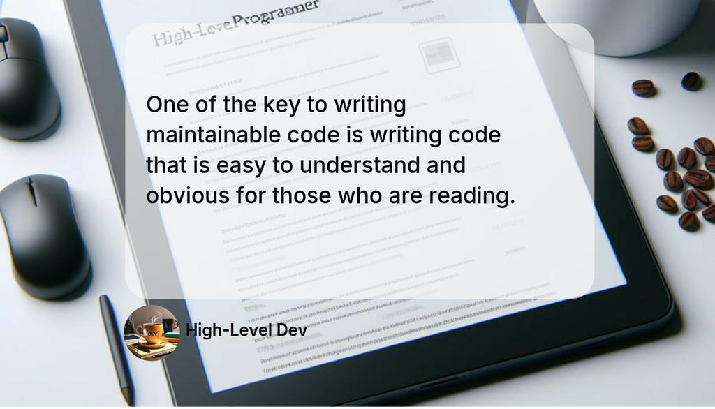 ThiagoBfim's tweet image. One of the key to writing maintainable code is writing code that is easy to understand and obvious for those who are reading.

Read more 👉 lttr.ai/Adohq

#java #CleanCode #LearningDesignPrinciples