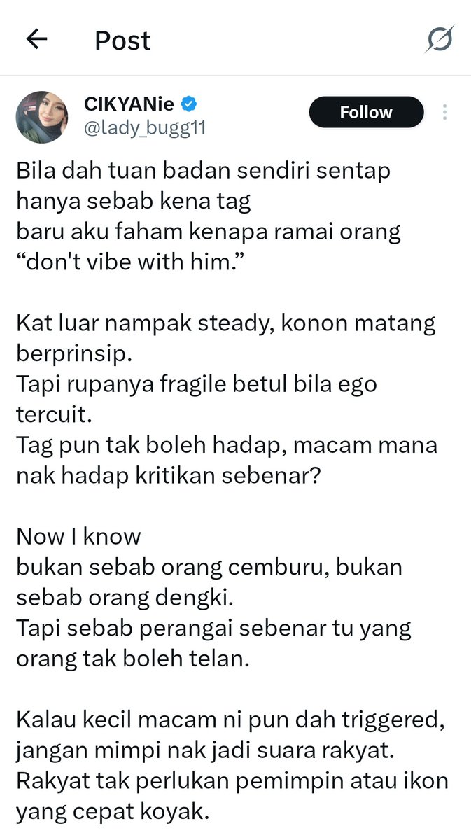 tokcin70's tweet image. “Kalau Rafizi salah, kritiklah dengan akal. Tapi kalau dia betul dan kamu tetap marah—itu bukan hujah, itu dendam terpendam. Politik bukan tempat terapi emosi yang tak tertangani.”

“Rafizi bukan sempurna. Tapi kalau dia jadi musuh sebab otaknya berjalan lebih laju dari…