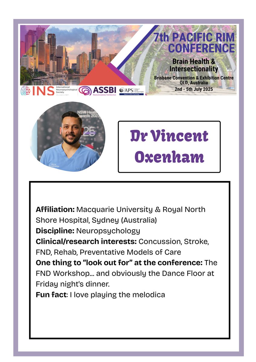 ASSBI1's tweet image. 🌟 Meet our APS CCN Co-Convenors - Vince Oxenham and Dr Jody Kamminga!
Together, they bring a wealth of experience and energy to the 7th Pacific Rim Conference.
Check out the flyer below to hear what they have to say!