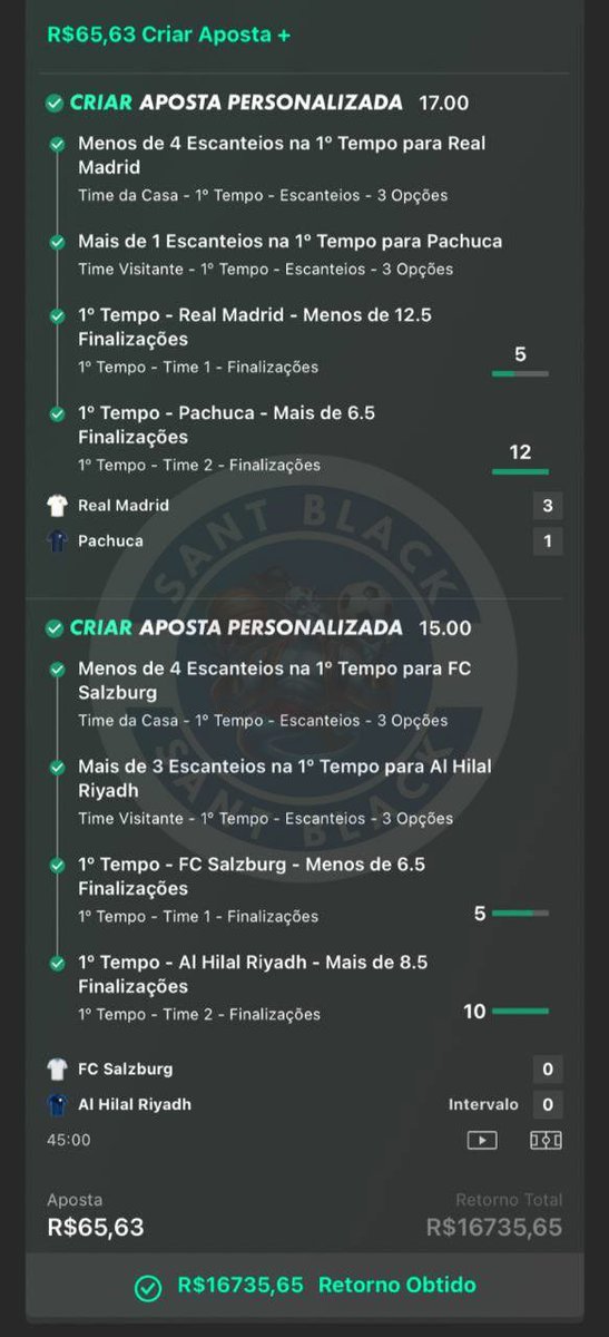 SANTBAllBET's tweet photo. 🚨 MAIS UMA ODD ALTA NO BLACK! 🚨🧞♂️
Hoje foi dia de ODD 255 cravada no Mundial de Clubes! 💣🔥
No FREE, ainda garantimos ODD 1.72 / 3.00 e uma ODD 13 insana! 🧠✅
📈 Seguimos em uma fase extraordinária…
E isso é só o começo! Vamos por mais🙏
#MundialDeClubes #OddAlta #futebol https://t.co/kw7jJ6fqz2