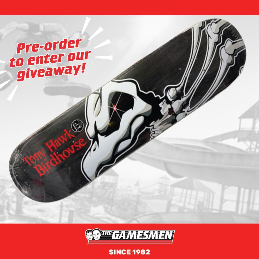 🛹 TONY HAWK’S BACK!🛹
Tony Hawk's Pro Skater 3+4 drops July 11 – and we're giving you the chance to shred in real life too.
Pre-order your copy now and you'll go in the draw to WIN a full-sized Birdhouse skateboard deck featuring the iconic Wings graphic
bit.ly/44hOHto