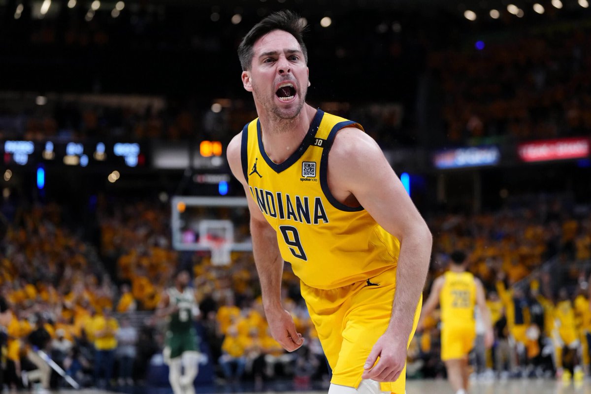 AeroGant's tweet image. T.J. McConnell has the opportunity to become an Indiana Pacers Legend tonight.
Jersey retirement, statue outside the stadium and front-office job.
#NBAFinals2025