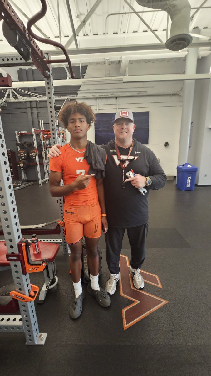 max2k27's tweet image. Had a great day at Virginia Tech, recorded a 30'5 triple broad jump!
Appreciate all the love from all the coaches! #GoHokies 🦃
@CoachPrioleauVT @CoachBDS @CoachEBrooks @CoachdjCheetah @jcprice59 @CoachShawnQuinn @CoachPryVT @WillVapreps
@CoachGerardJ @CoachCarp_SHS