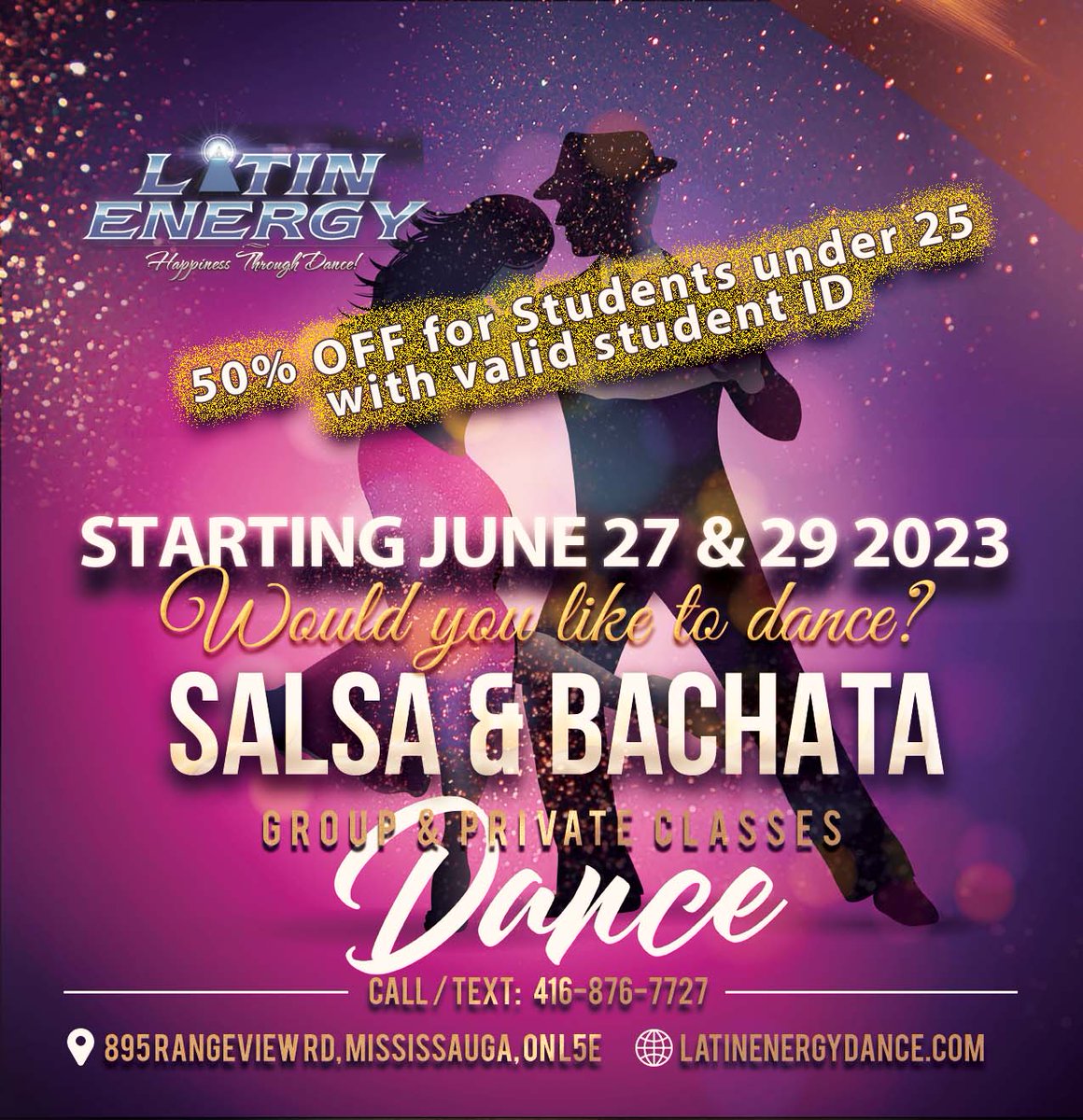 LatinEnergy's tweet photo. 2025 July Session Schedule - Learn to Dance - https://t.co/UN3EFCi4a4 https://t.co/VcemWFYZhW