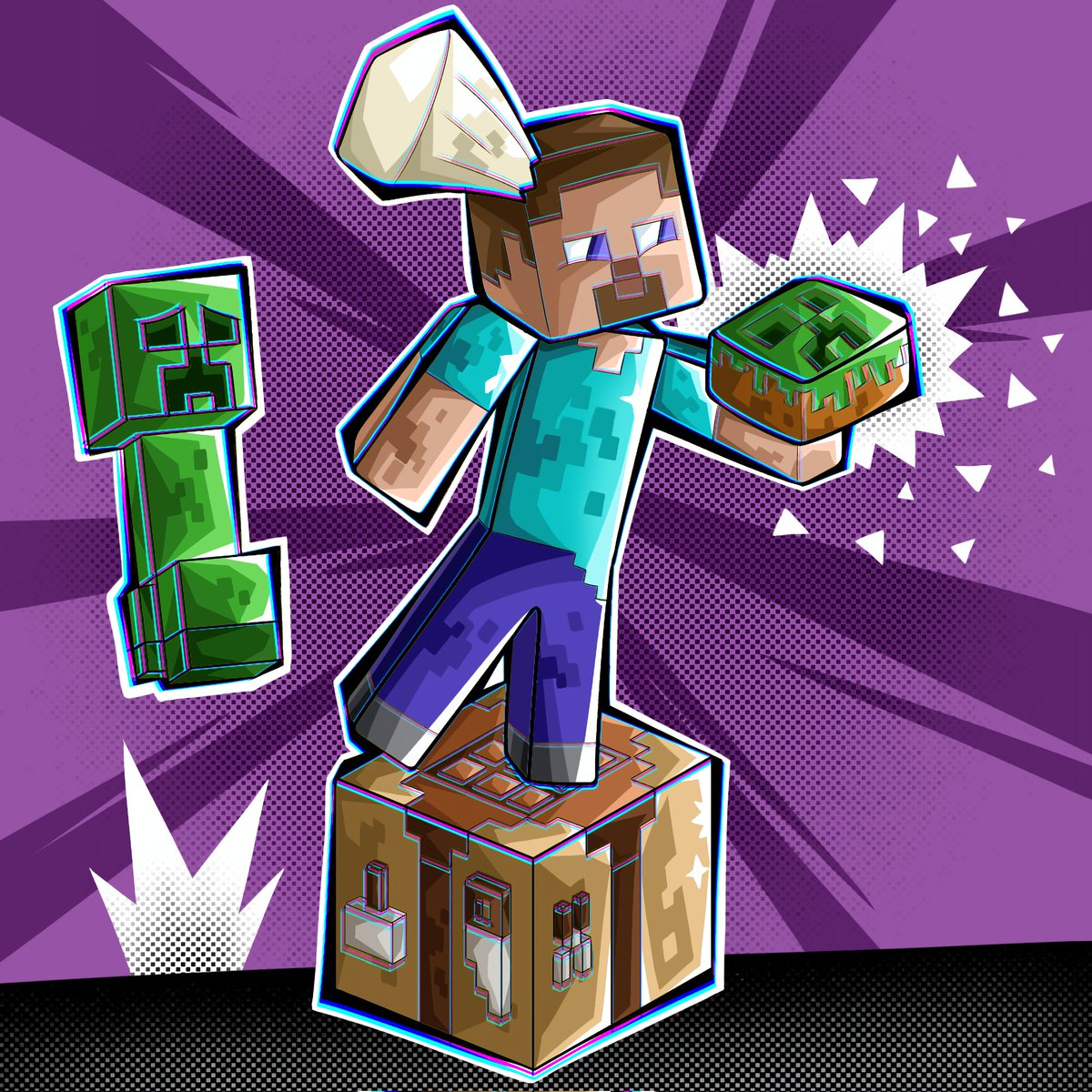 Sombrio_04's tweet photo. " Pastel de Creeper " 🎂💥
¿Qué les parece ? ✨
Hace tiempo que no hacía un dibujo de Minecraft y este paso por muchas modificaciones pero bueno. 😵💫
#Minecraft #minecraftart #creeper #minecraftfanart #Minecraftcreeper #digitalart #ilustration #fanart https://t.co/jwGoDB5nk4