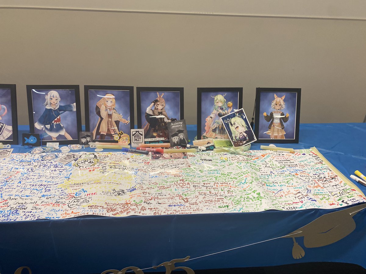 Final graduation table photos before they had to break down