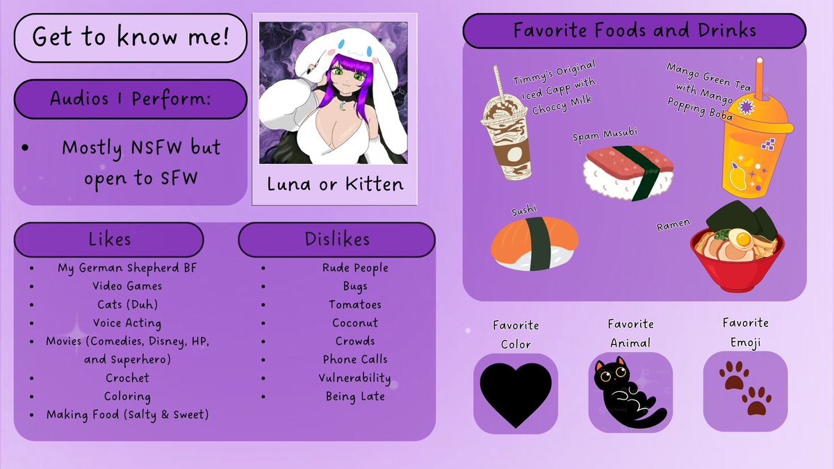 HauntedXLuna's tweet photo. Hewwo! You can call me Luna or Kitten 🐾
Lvl. 29 MDNI. Age in bio or blocked!
NSFW V.A. on Reddit https://t.co/Q7dTopeVD4