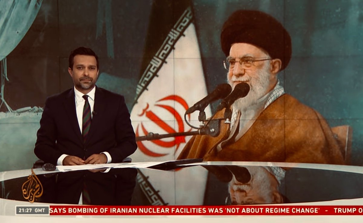 GulfStateAnalyt's tweet image. Earlier today our CEO @GiorgioCafiero was on @AJEnglish discussing the U.S. military strikes on Iran.