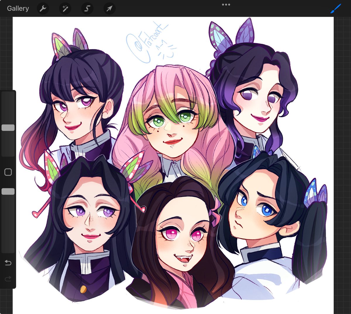 fatcaat_3's tweet photo. Kny girls!!! #kanao #mitsuri #shinobu #kanae #nezuko #aoi #kny #art #fyp https://t.co/m0fXVIW04J