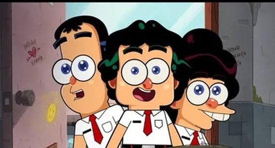moviegoersID's tweet photo. Bergaya antologi 3 cerita, medium animasi dimaksimalkan untuk memvisualisasikan genre fantasi di cerita robot jahat, Warkop DKI jadi anak SD &amp; jadi pemain Timnas Sepakbola.

Menyenangkan, seru &amp; kocak. Film ini efektif mengenalkan Warkop DKI pada anak &amp; menghibur penonton dewasa https://t.co/bmgxwsjNFe