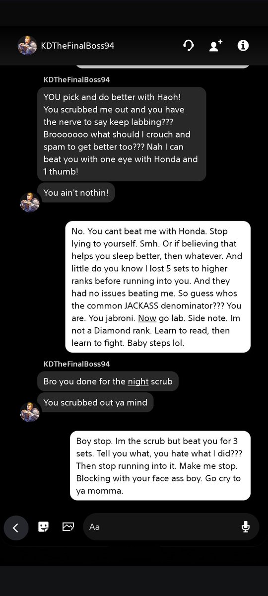ThaBiggBaddWolf's tweet photo. Ooooh its been a min since I received a good ol' love letter. Beat this fool for 3 whole sets in CVS2. The footage wasnt worth saving. But what came after was. And look... I was trying to keep it chill. Smh.
#Salty #HateMail #TBBW #MuchAppreciated #FGC #CVS2 #PS5 #TeamKhepri #Bum https://t.co/F7dz0mIgeZ