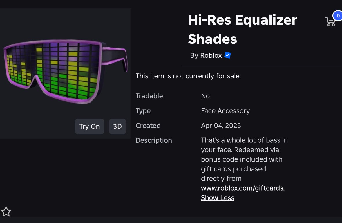 PurpleCorporat's tweet image. 🎉 HI-RES EQUALIZER SHADES CODE GIVEAWAY 🎉
‼️Requirements‼️
➕Follow @PurpleCorporat ➕
❤️Like & Retweet🔄
🗒️Comment “DJ”!🗒️
Ends in 3 days! 
#Roblox #Robloxgw #Robloxgiveaways #robloxtoy #robux #robuxgw #robloxdev #robloxart #robloxlimited #robloxugc #robloxfreeugc…
