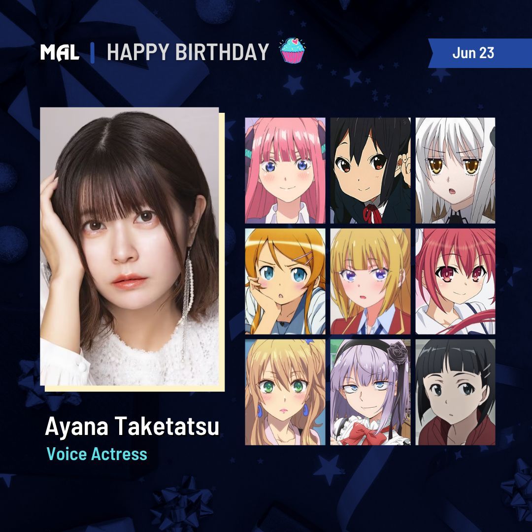 Happy birthday to Ayana Taketatsu! 🎂

Full profile: listani.me/TaketatsuAyana