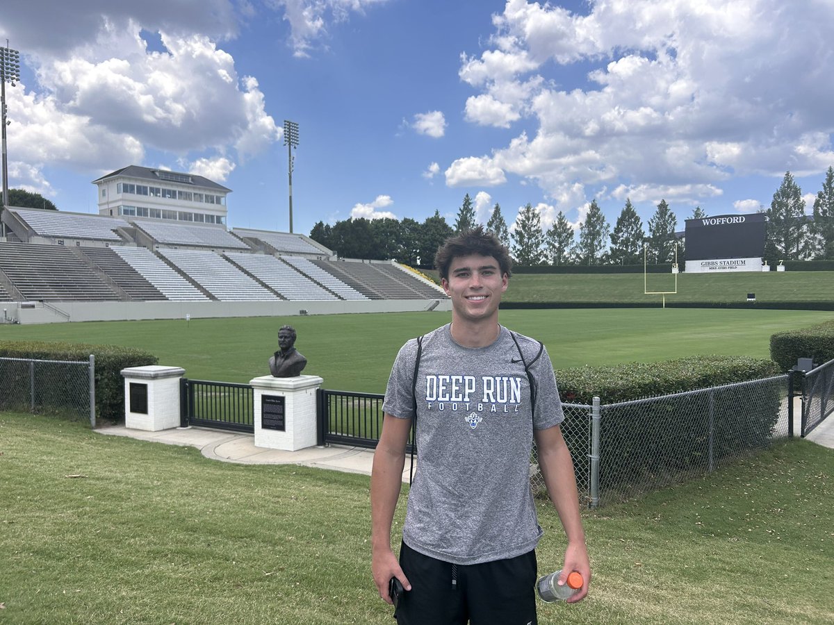 CullenBurch26's tweet image. Had a great day down at @Wofford_FB today. Hot day and long drive home but would do it again. In a minute. Thanks @CoachMichaelee and @TrevorTBryan for the coaching and chance to compete. And thanks @JacobPoag for the invite. Hope to get back on campus this fall loved the…