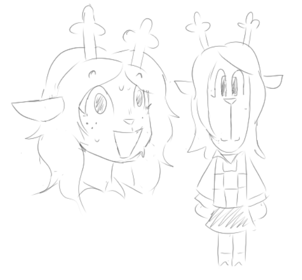 feedmejell's tweet image. noelle holiday doodles i did in a magma session WITH @Sn1pdoodle