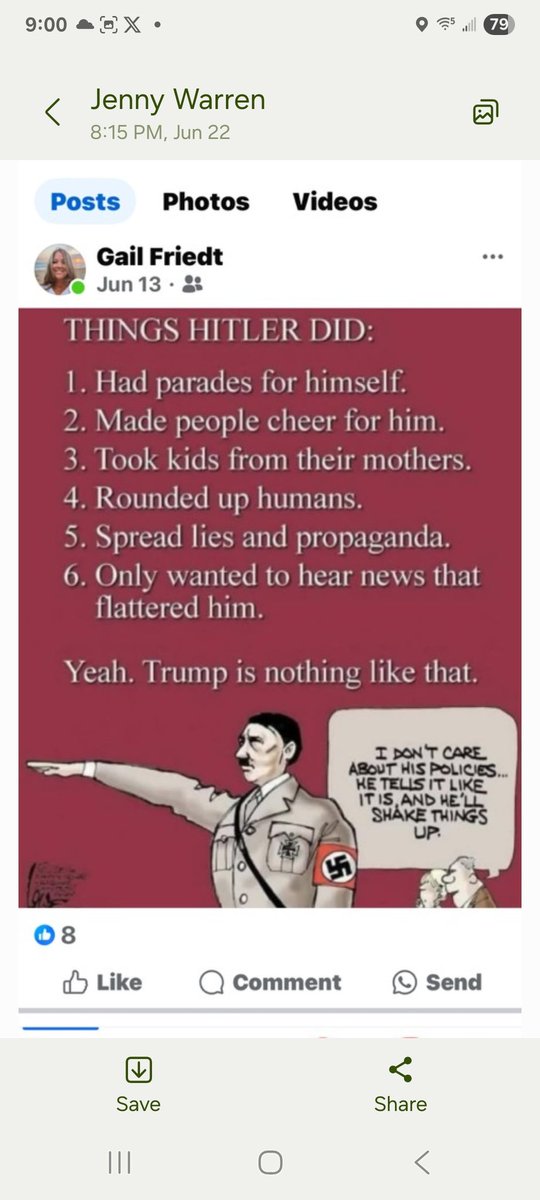 My sister and I are playing a game of whose friend has the worst TDS.  This is from her  friend.