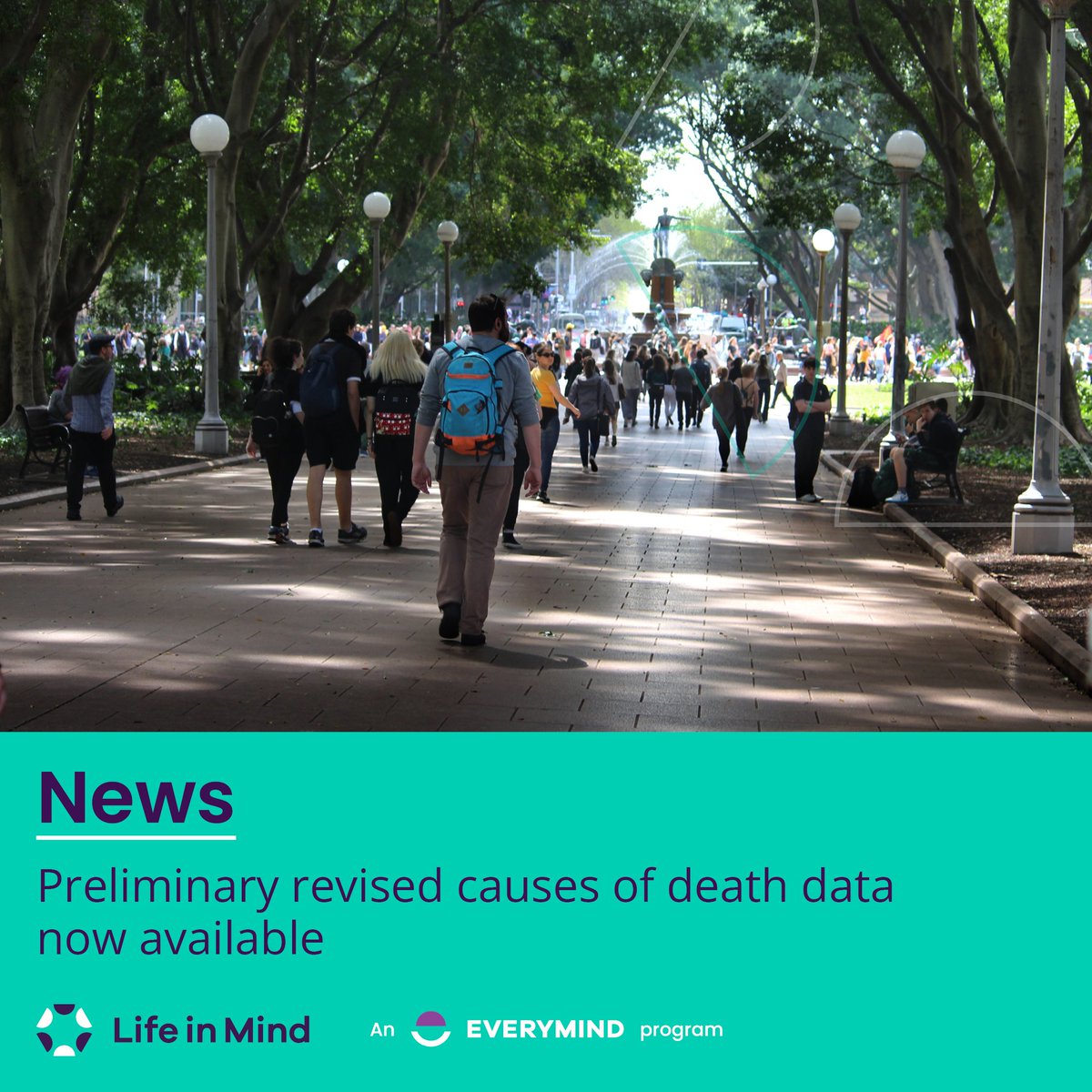 Life in Mind (@lifeinmindau) on Twitter photo The <a href="/ABSStats/">Australian Bureau of Statistics</a> has released the preliminary revised causes of death data including deaths by suicide in 2023. This revised data replaces the original data released by the ABS, Thursday, 10 October 2024. Access a summary of the data: bit.ly/43T6jLK The <a href="/ABSStats/">Australian Bureau of Statistics</a> has released the preliminary revised causes of death data including deaths by suicide in 2023. This revised data replaces the original data released by the ABS, Thursday, 10 October 2024. Access a summary of the data: bit.ly/43T6jLK