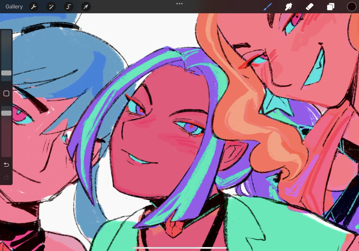 (wip) why is this kinda awesome the dazzlings ran so the saja boys could run too