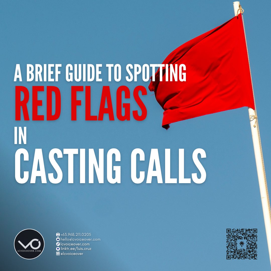 Casting Call Red Flags - a Thread in 21 Parts
As a voice actor, I go through a ton of casting calls and job posts everyday. And because of this, I notice a lot of questionable, if not downright dodgy casting calls all over social media.