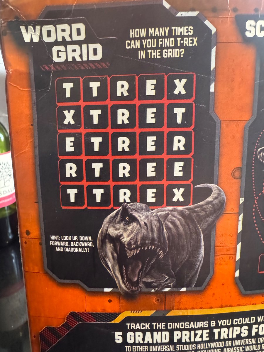 Rhybread93's tweet photo. Back in my day, cereal box word searches had multiple words you could find https://t.co/s1YuMDOTPN