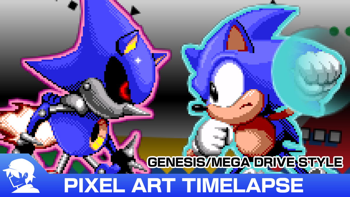 Sonic CD Pixel Art Timelapse has now been uploaded to Youtube [YT