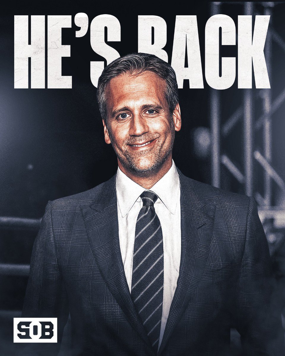 Max Kellerman will officially 𝐑𝐄𝐓𝐔𝐑𝐍 to boxing on September 13th as part of the broadcast team for Canelo vs Crawford‼️