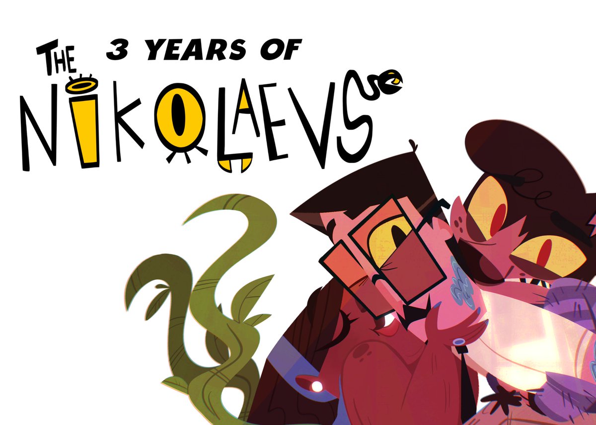 IssaRobbort's tweet image. Happy 3 year anniversary to The Nikolaevs 😓🩷