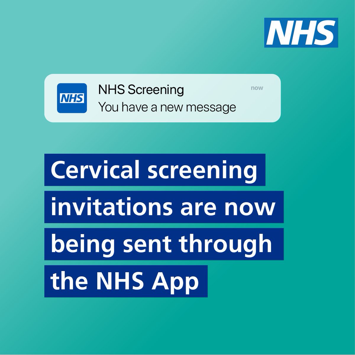 NHS tweet media