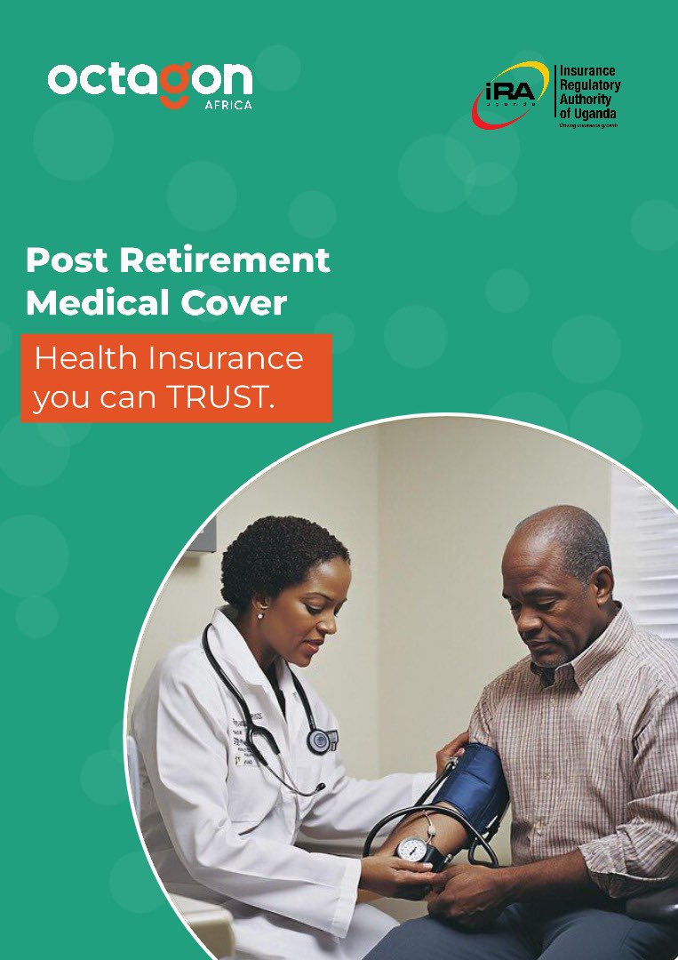 octagon_uganda's tweet image. Retirement should come with security, not stress. The Octagon Post Retirement Medical Cover is designed for schemes to help members enjoy full medical benefits—pre-funded and worry-free. Inpatient, outpatient, optical, and dental all covered.
Call: (256) 392 002 038 to learn more