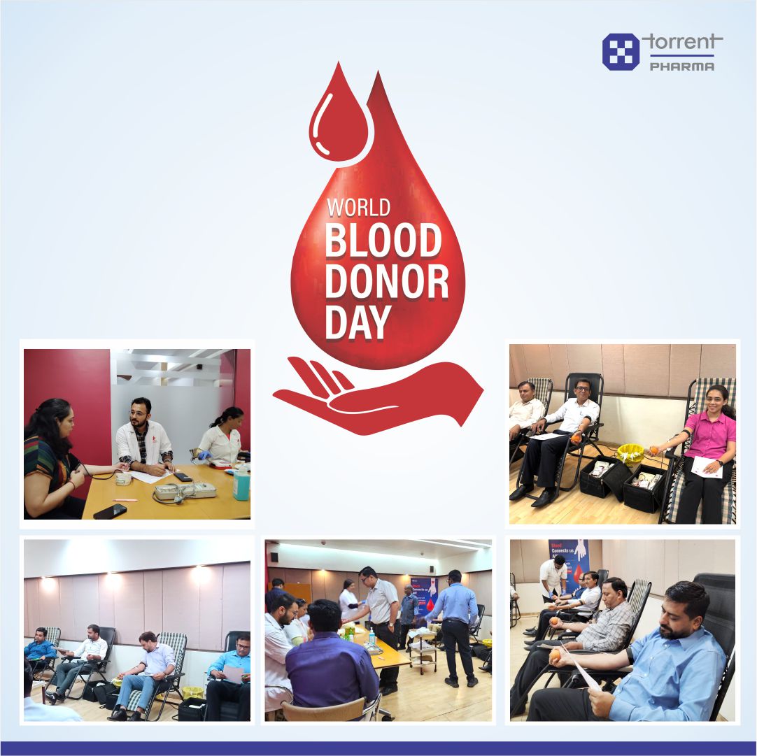 A simple act, a profound impact!
A blood donation camp was held at our Ahmedabad office with the Indian Red Cross Society.
Grateful to all donors for their life-saving contribution.

#TorrentPharma #BloodDonation #GiftOfLife #WorldBloodDonorDay #IndianRedCross