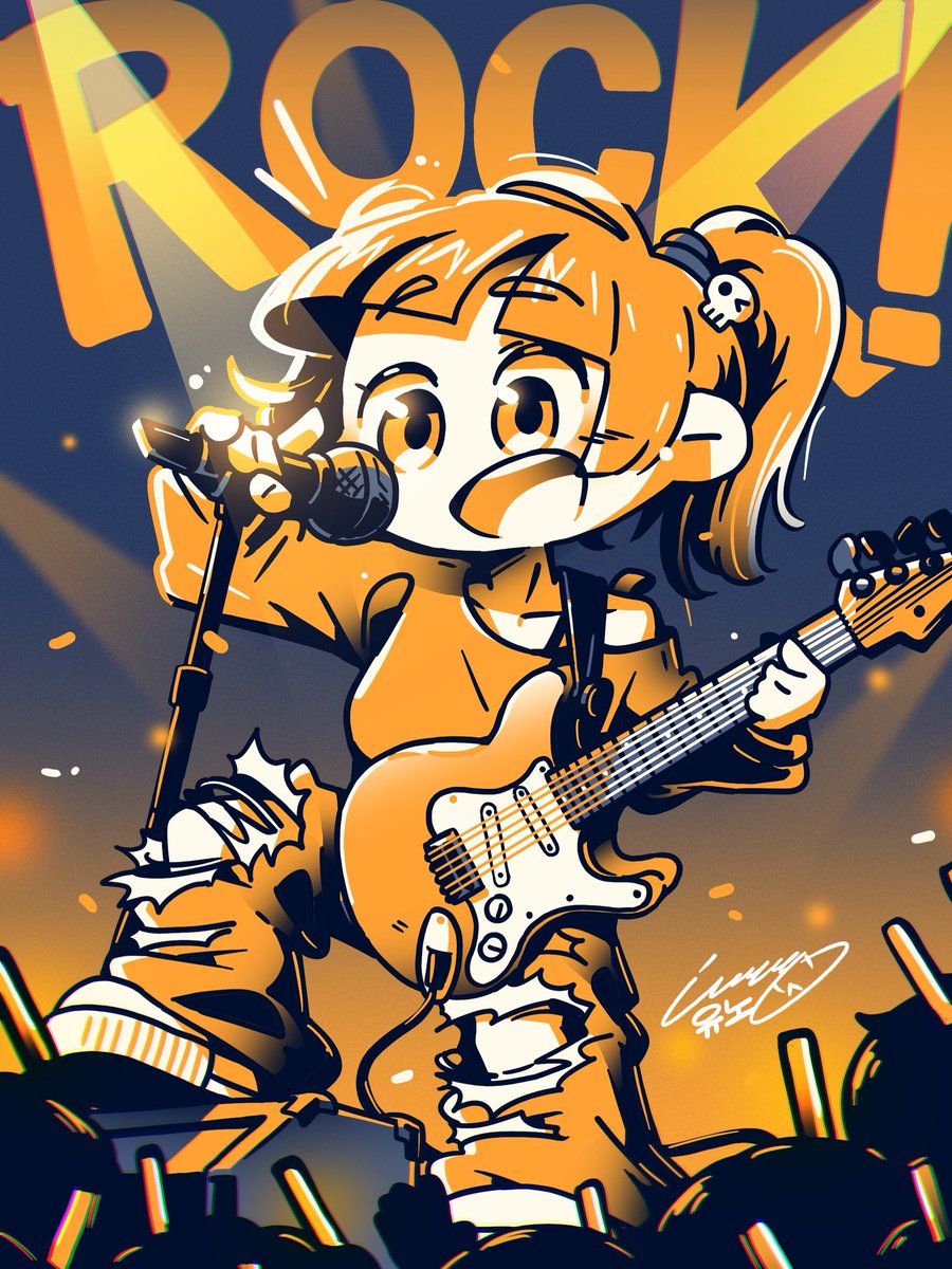 치지직 드로잉 챌린지, ‘스타’를 주제로 그린 그림입니다!🎸

#illustration