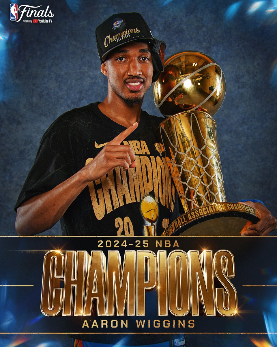 Drafted 55th overall out of Maryland in 2021 and now NBA CHAMPION in Year 4... Aaron Wiggins!