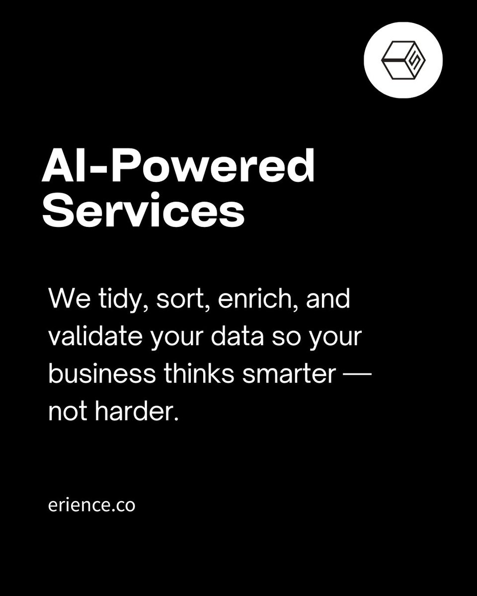 ErienceINT's tweet image. Turn data into direction.
erience.co
#Erience #aiforbusinessleaders  #DataSolutions #data